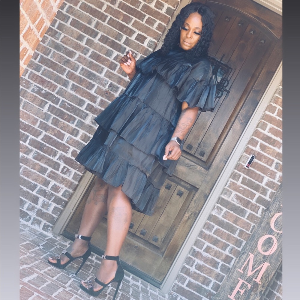 Danni ( Ruffle Silk Dress )